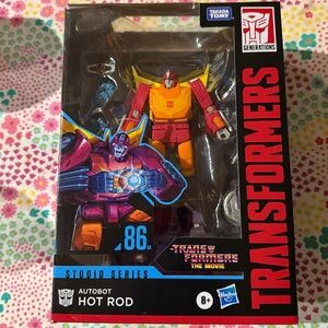 Hasbro Transformers Studio Series Hot Rod 86 Voyager Class Action Figure